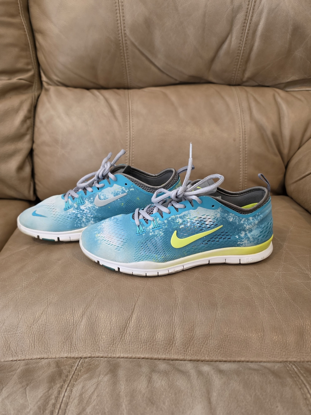 Nike Teal & Lime Athletic Sneakers
